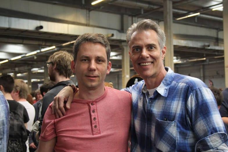 Dana Ashbrook with Marco Aarts at Antwerp Convention