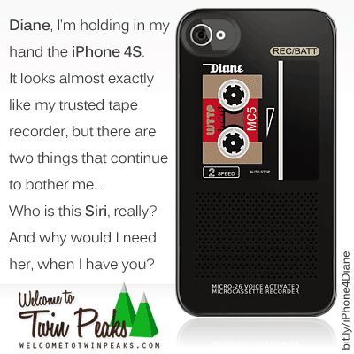 Diane, Dale Cooper's Tape Recorder iPhone Case Diane, Dale Cooper's Tape Recorder iPhone Case