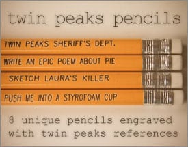 Twin Peaks pencils