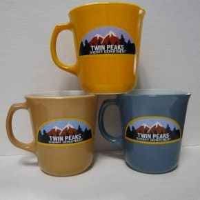 Official 2012 Twin Peaks Merchandise: Sheriff Department & Double R Mugs, Tremond's Doorway Picture Official 2012 Twin Peaks Merchandise: Sheriff Department & Double R Mugs, Tremond's Doorway Picture
