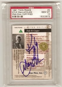 Kyle Maclachlan - Dale Cooper signed card