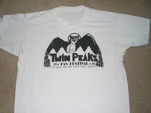Twin Peaks fan festival 1993 t-shirt