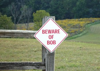 Beware of Bob Sign