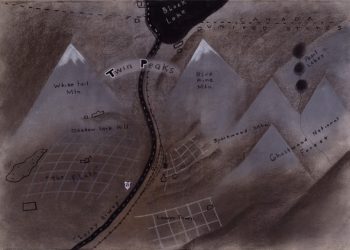 Twin Peaks Map by David Lynch