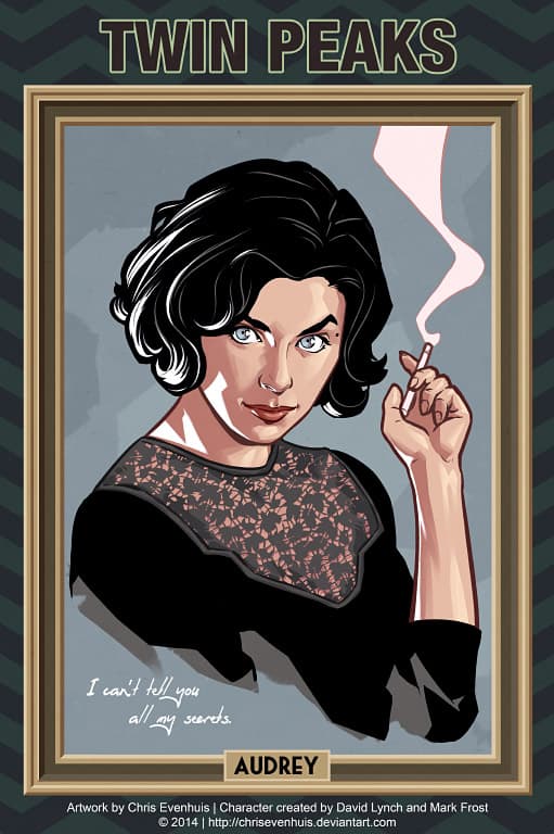 Audrey Horne by Chris Evenhuis