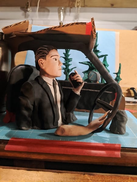Dale Cooper's car claymation