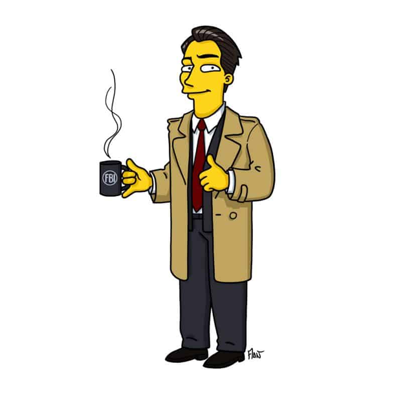 Dale Cooper Simpsonized by ADN