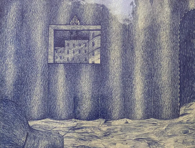David Lynch's sketch of A Thinking Room