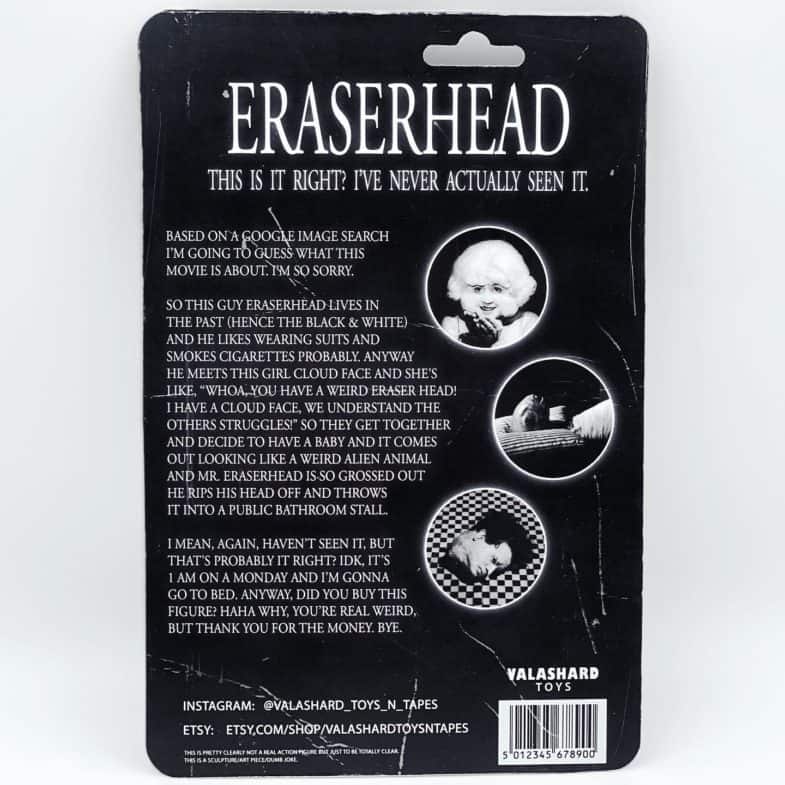 Eraserhead (Question Mark) Carded Figure By Valashard Toys Back