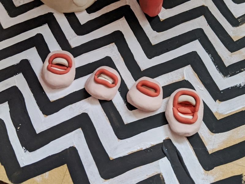 Laura Palmer's mouths for claymation