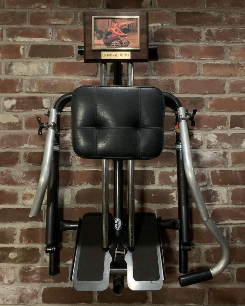 Wall-mounted rowing machine