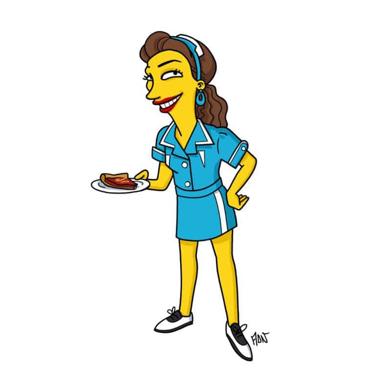 Shelly Johnson Simpsonized by ADN