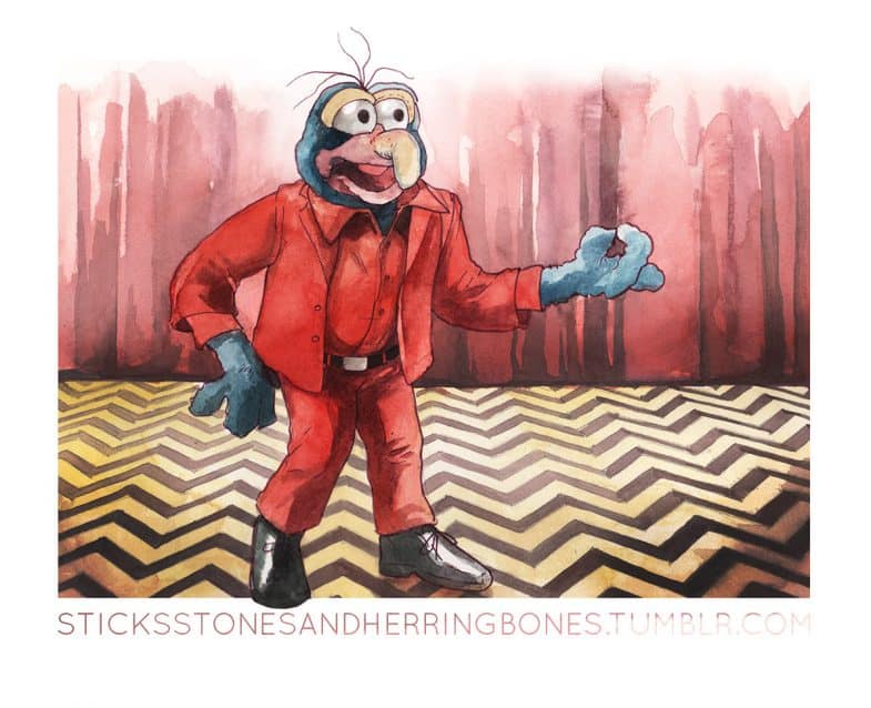 The Weirdo from Another Place (Gonzo as a Twin Peaks Muppet)