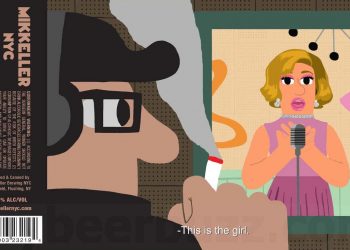 Mikkeller NYC & David Lynch's This Is The Girl beer label