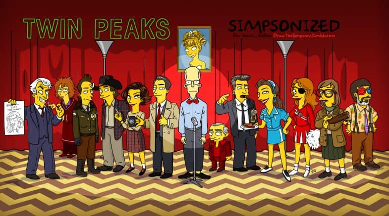 Twin Peaks Simpsonized by ADN