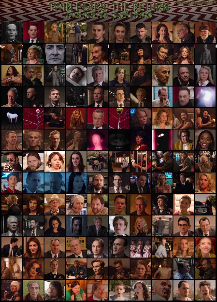 New Twin Peaks characters collage