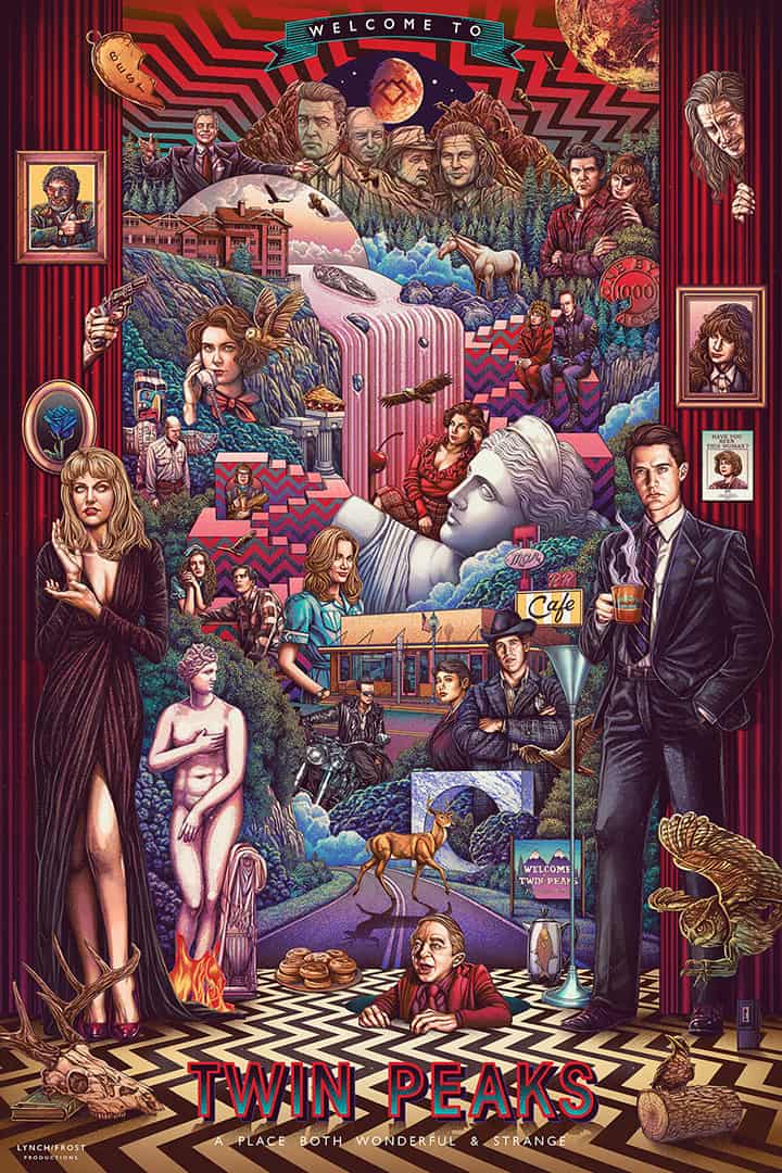 Twin Peaks poster by Ise Ananphada