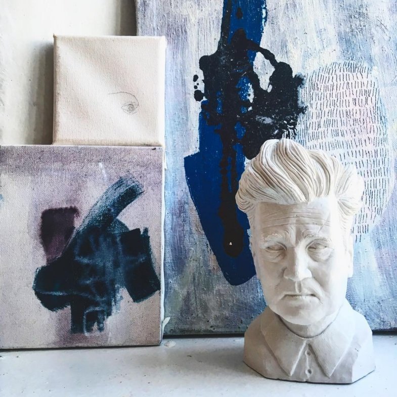 David Lynch bust