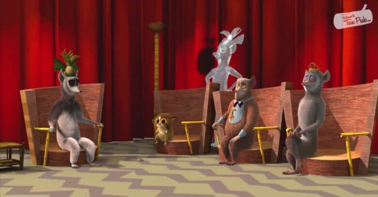 Twin Peaks Red Room reference in All Hail King Julien (Dreamworks/Netflix)