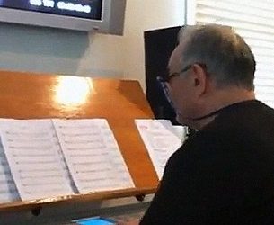 Angelo Badalamenti composing a scene for A Late Quartet