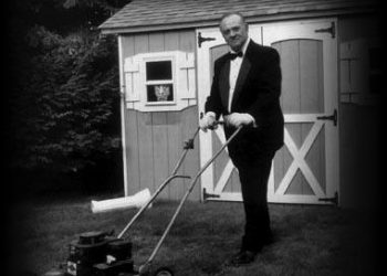 Angelo Badalamenti & his lawn mower