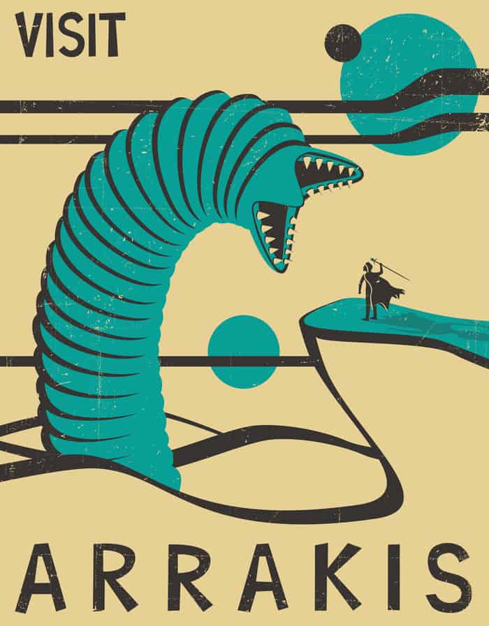 Visit Arrakis travel poster