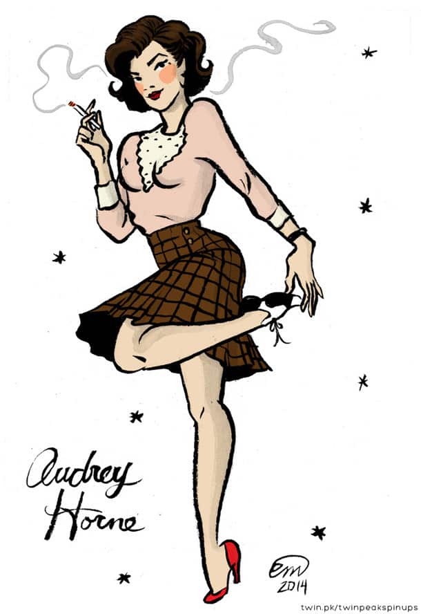 Audrey Horne pin-up girl