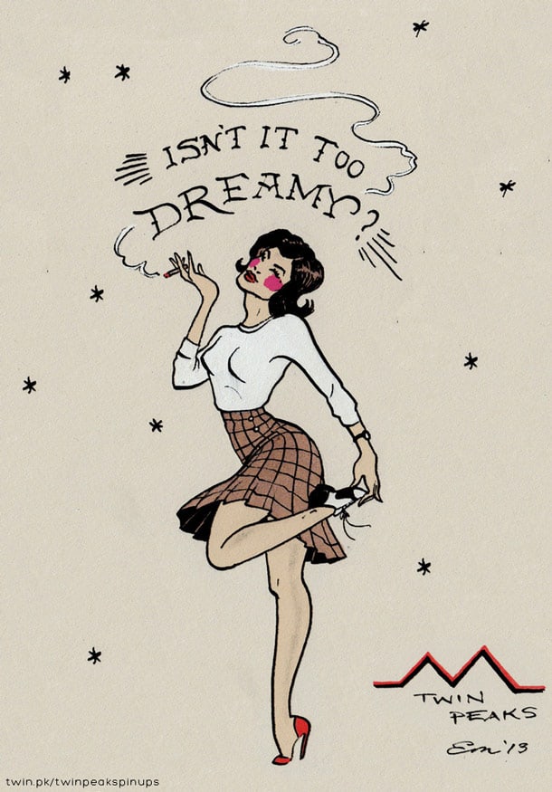 Audrey Horne pin-up girl