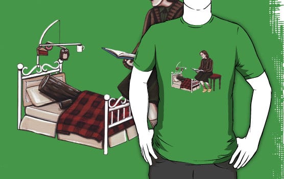 Bedtime for Log t-shirt