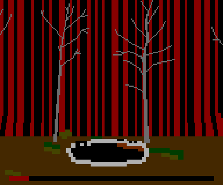 Black Lodge ATARI 2600 game intro screen