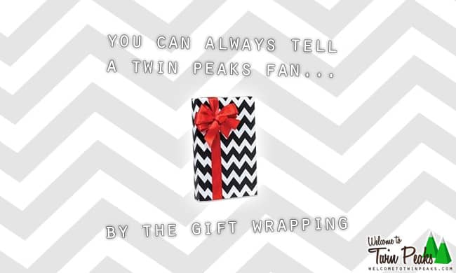 Twin Peaks Black Lodge gift wrapping paper