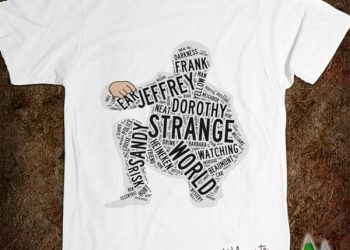 Blue Velvet Jeffrey Typography T-Shirt