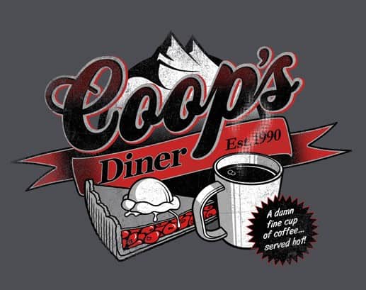 Twin Peaks - Coop's Diner t-shirt
