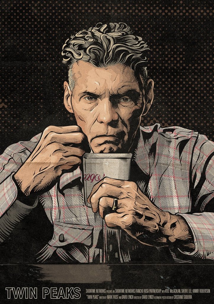 Twin Peaks Part 13 poster (Big Ed Hurley) by Cristiano Siqueira