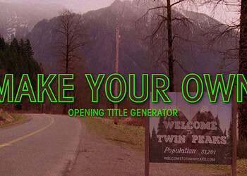 Custom Twin Peaks Title Generator
