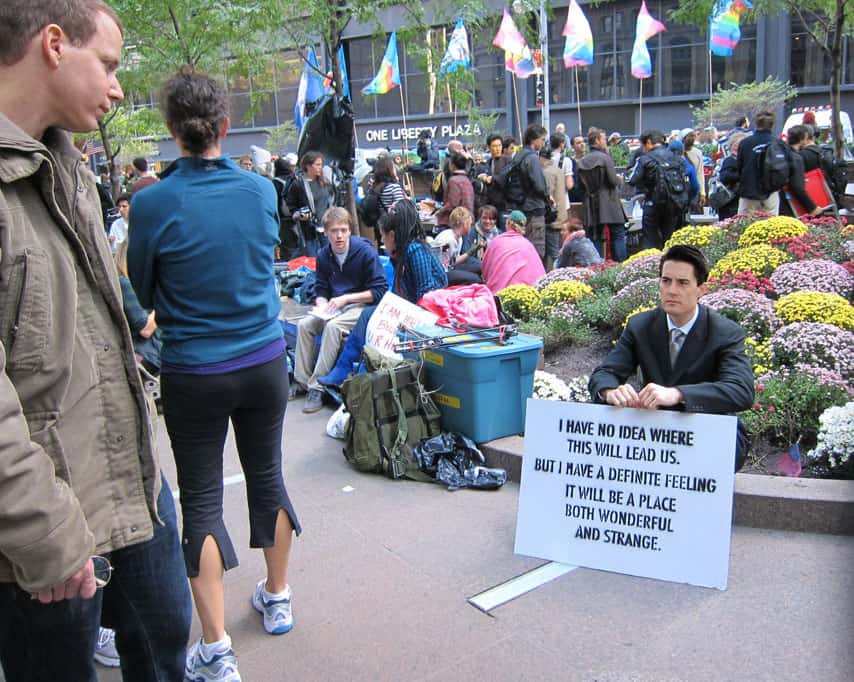 Dale Cooper at Occupy Wall Street