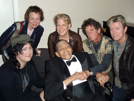 Antony (Antony & The Johnsons), Laurie Anderson (Lou's wife), Bette Midler, Jimmy Scott, Lou Reed, & David Bowie