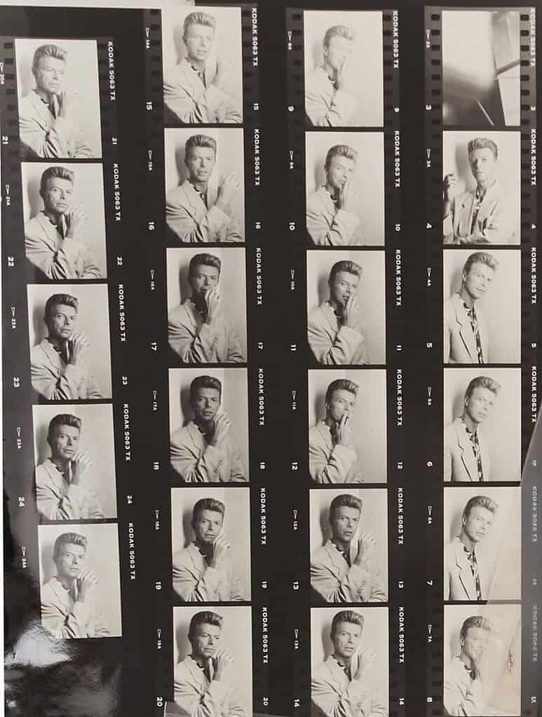 David Bowie Twin Peaks Fire Walk With Me Contact Sheet 01