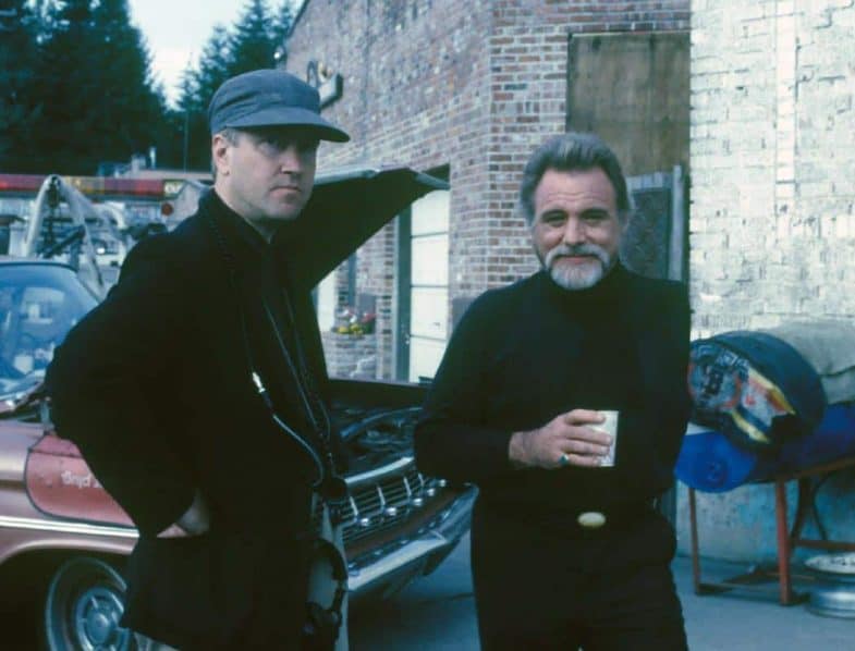 David Lynch and Al Strobel on the set of Twin Peaks: Fire Walk with Me