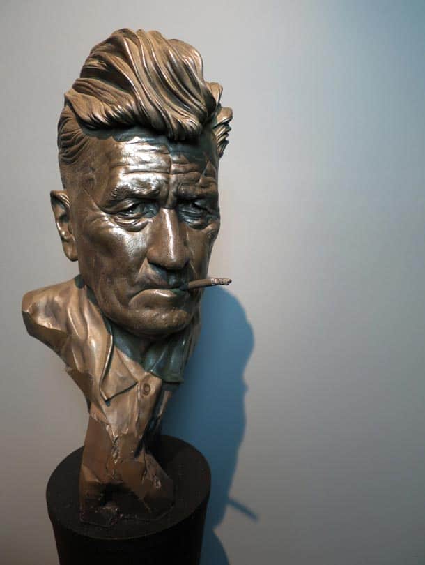 David Lynch bust by Carl Lyon