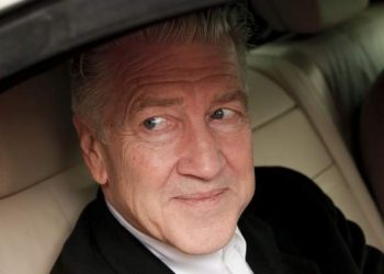David Lynch in a car