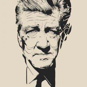 David Lynch by David Waters art print