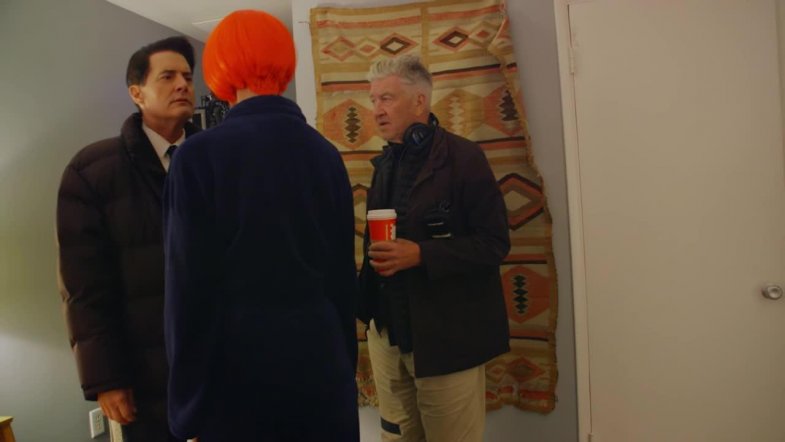 David Lynch directs Kyle MacLachlan & Laura Dern in Twin Peaks: Part 18