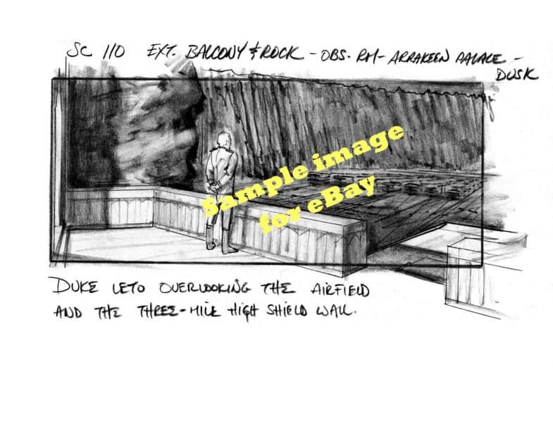 David Lynch: Dune original storyboard drawings