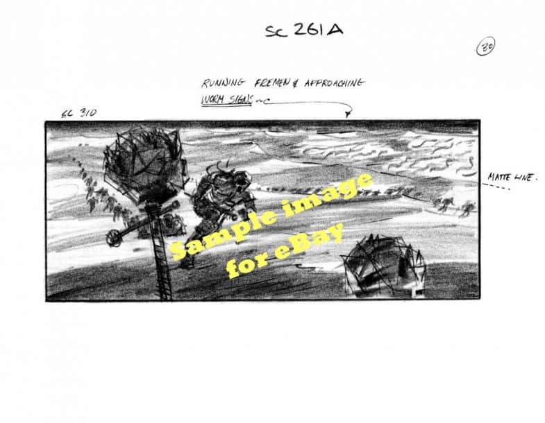 David Lynch: Dune original storyboard drawings