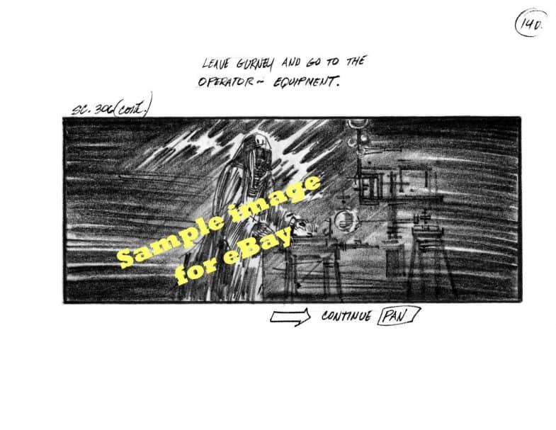 David Lynch: Dune original storyboard drawings