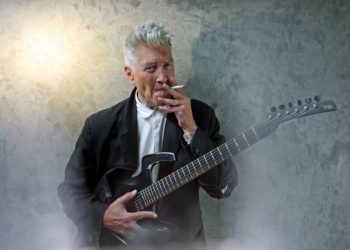 David Lynch and his guitar