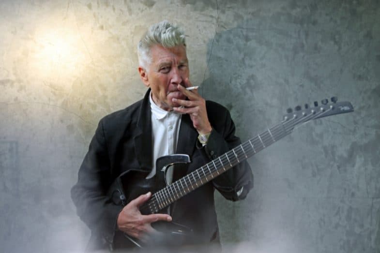 David Lynch and his guitar