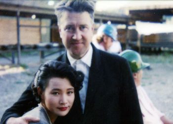 David Lynch and Joan Chen behind the scenes of one of "The Missing Piece" from Twin Peaks: Fire Walk with Me