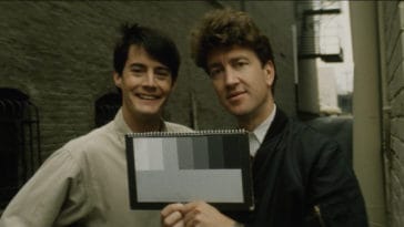 David Lynch & Kyle Maclachlan behind the scenes of Blue Velvet